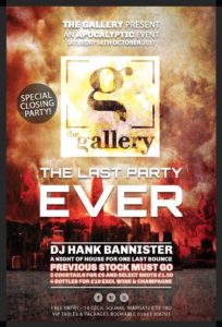 Join The Gallery in Margate for their closing down party this Saturday!