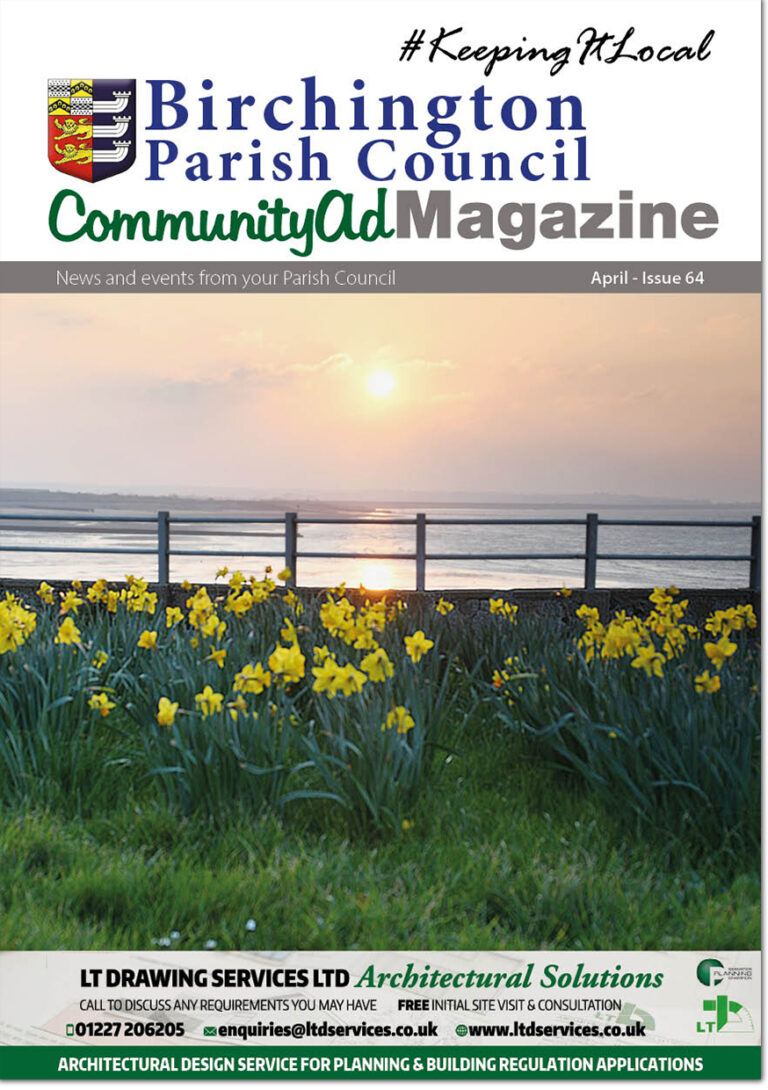 Birchington Parish Council CommunityAd Magazine issue 64 front cover