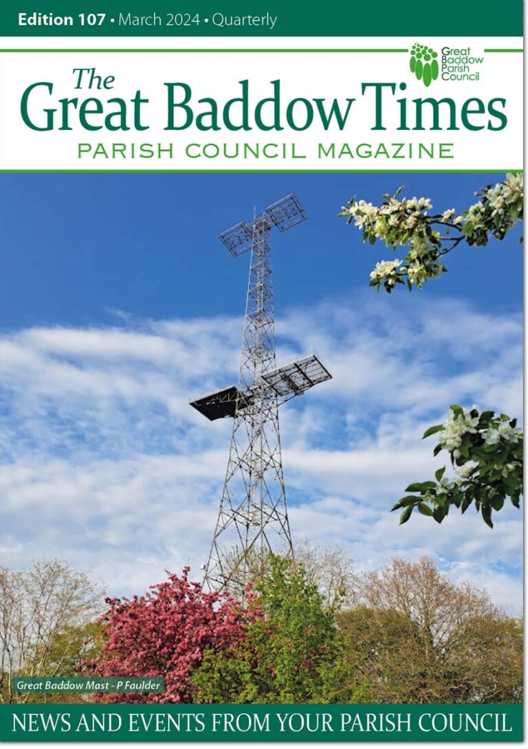 Great Baddow Times Parish Council Magazine issue 24 front cover