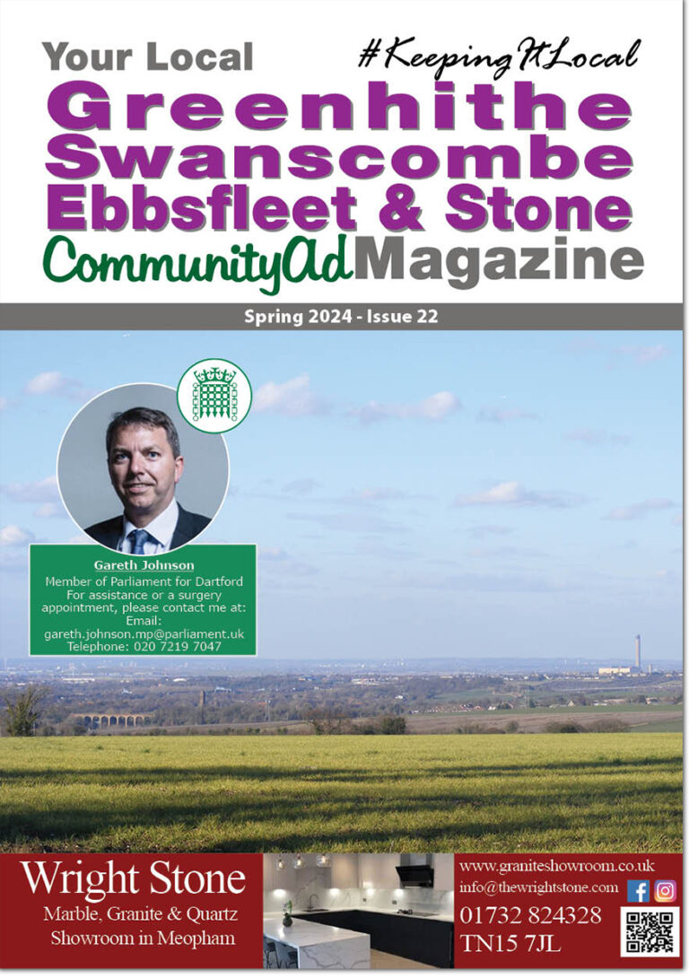 Greenhithe, Swanscombe, Ebbsfleet & Stone CommunityAd Magazine issue 22 front cover