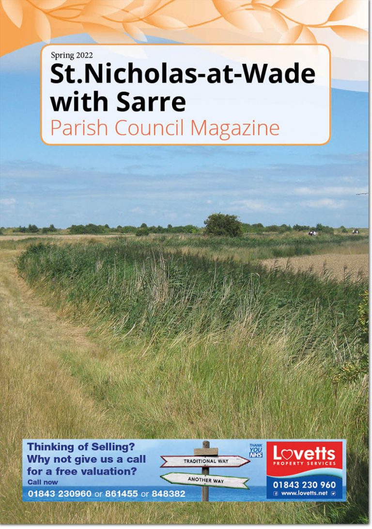 St Nicholas-at-Wade with Sarre Parish Council Magazine issue 29 front cover
