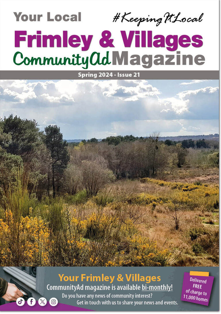 Frimley & Villages CommunityAd Magazine Issue 21 front cover