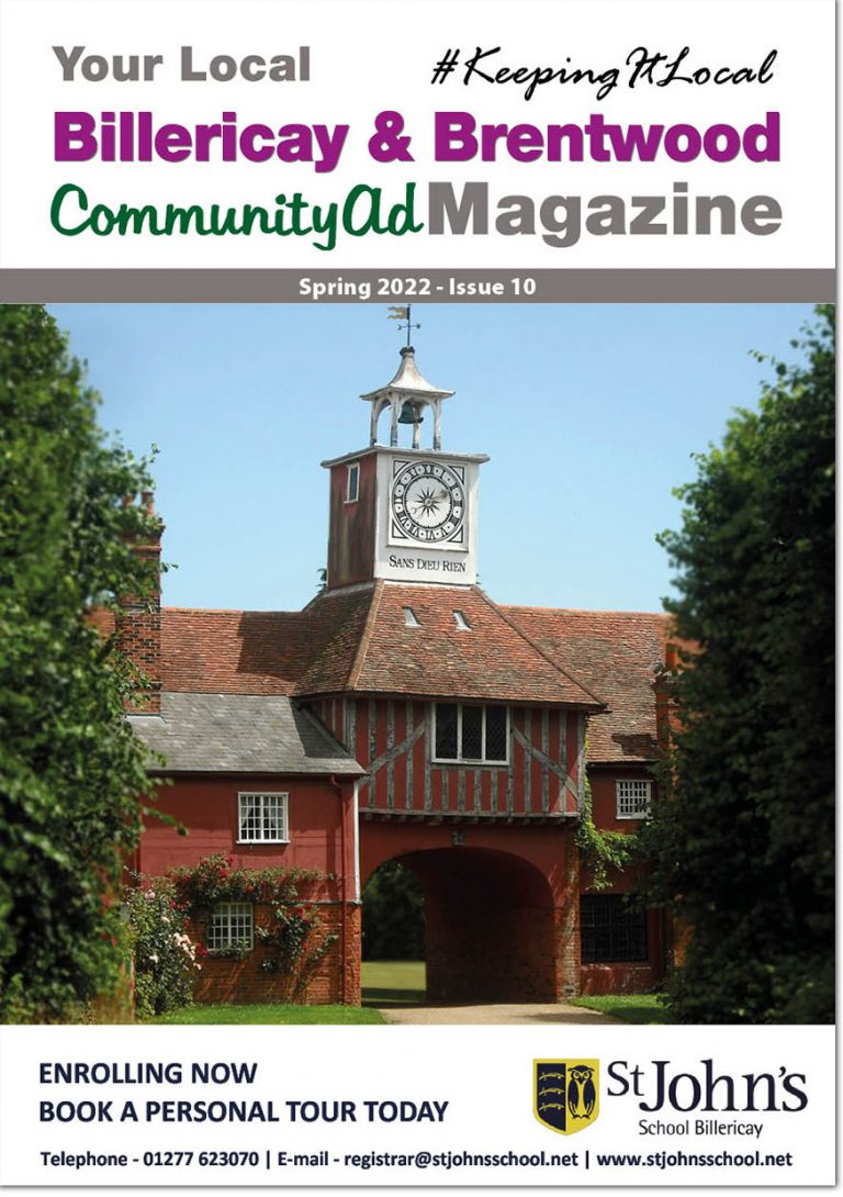 Billericay & Brentwood CommunityAd Magazine Issue 10 Front Cover