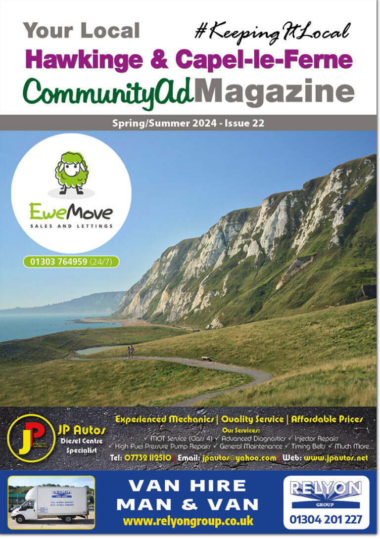 Hawkinge & Capel-le-Ferne CommunityAd Magazine issue 22 front cover