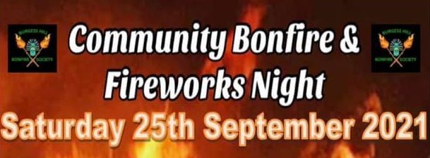 community bonfire and fireworks night