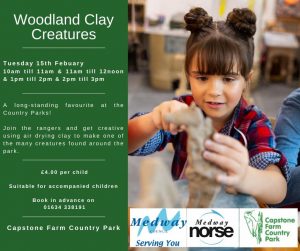 Capstone Farm Country Park’s Woodland Clay Creatures