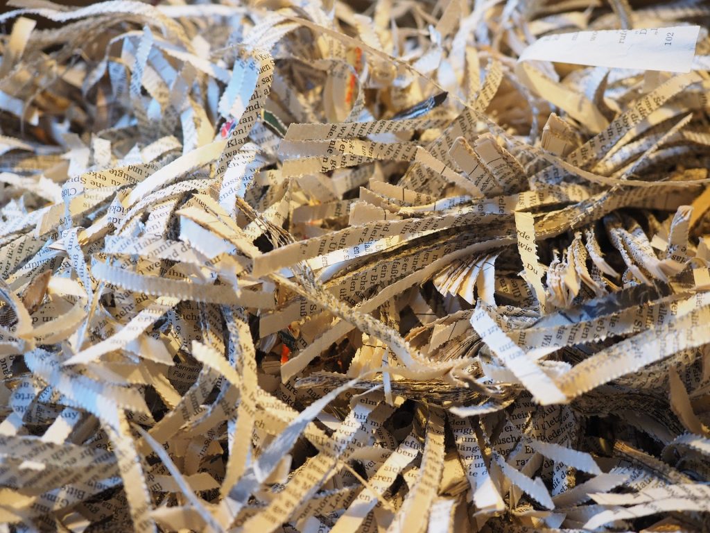 CommunityAd Trades - Waste Disposal - shredded recycling paper