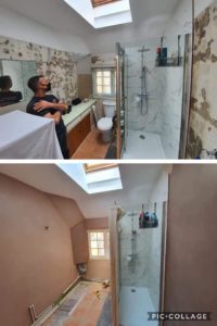 R Clark Plastering before and after