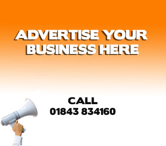 Web banner advertising - Click here or call 01843 834160